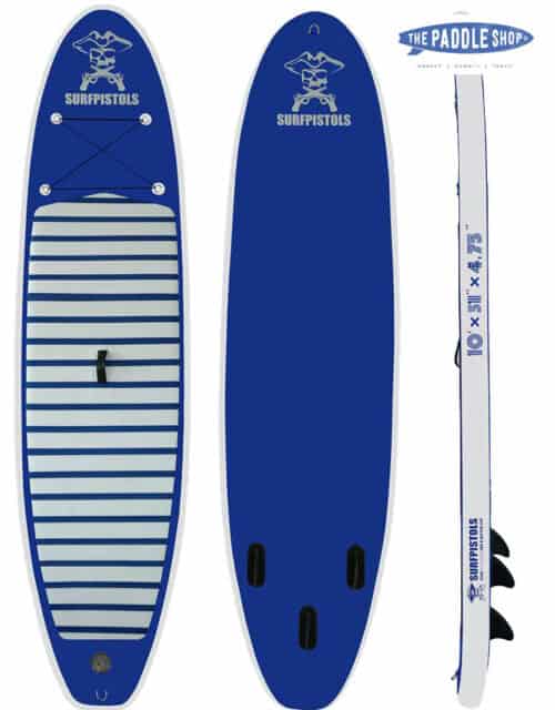 pack paddle 10' surfpistols pagaie leash