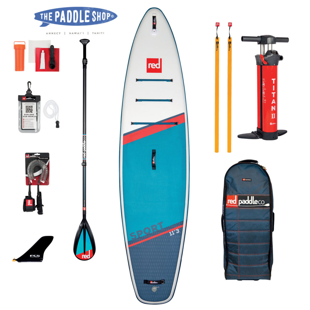 Red Paddle 11'3 sport 2021 speed tail
