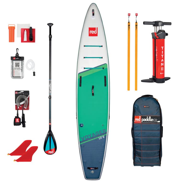 pack red paddle 13'2 voyager avec pagaie carbon 50 Nylon