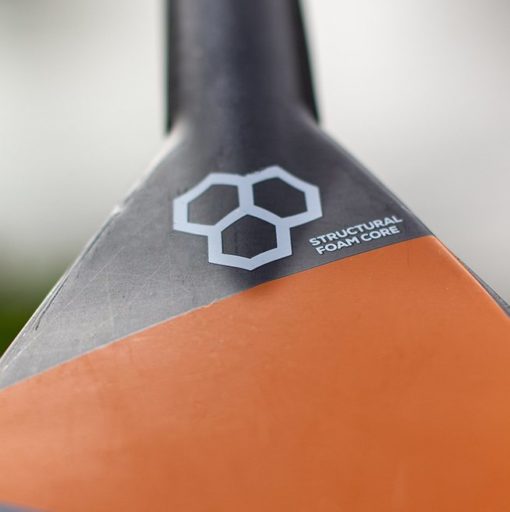 Ultimate carbon red paddle pagaie carbone