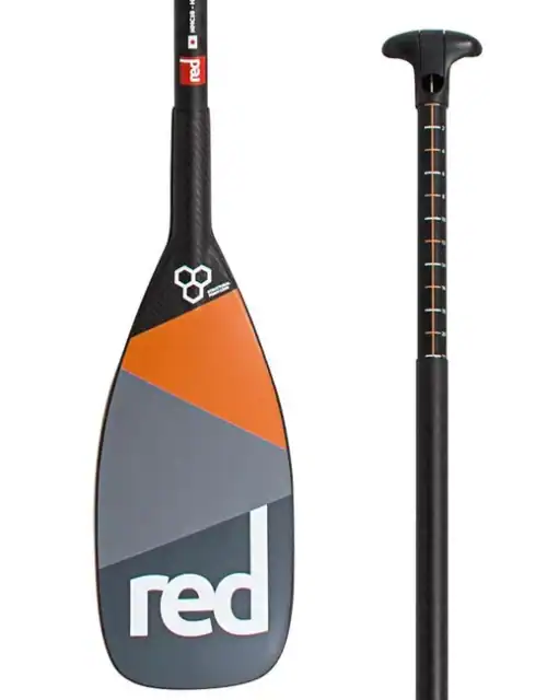 Ultimate carbon red paddle pagaie