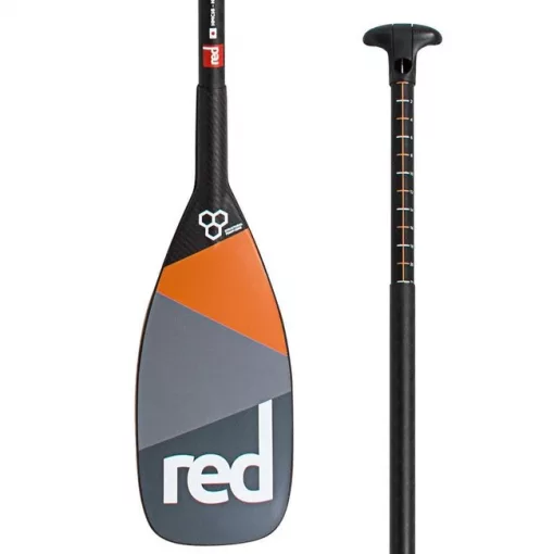 Ultimate carbon red paddle pagaie