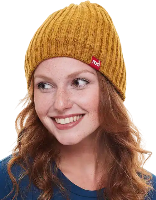 bonnet red Beanie Mustard