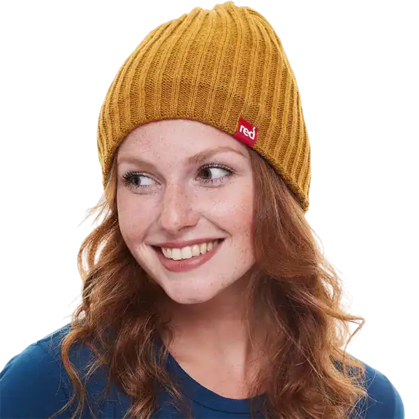 bonnet red Beanie Mustard
