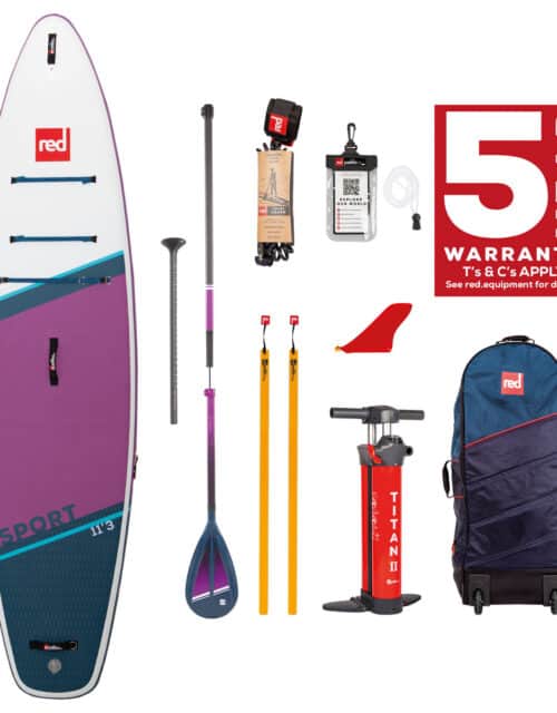 Red Paddle 11'3 sport purple hybrid tough