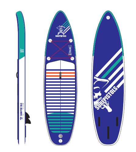 PACK SUP SURFPISTOLS MARINIERE 11'0" V2