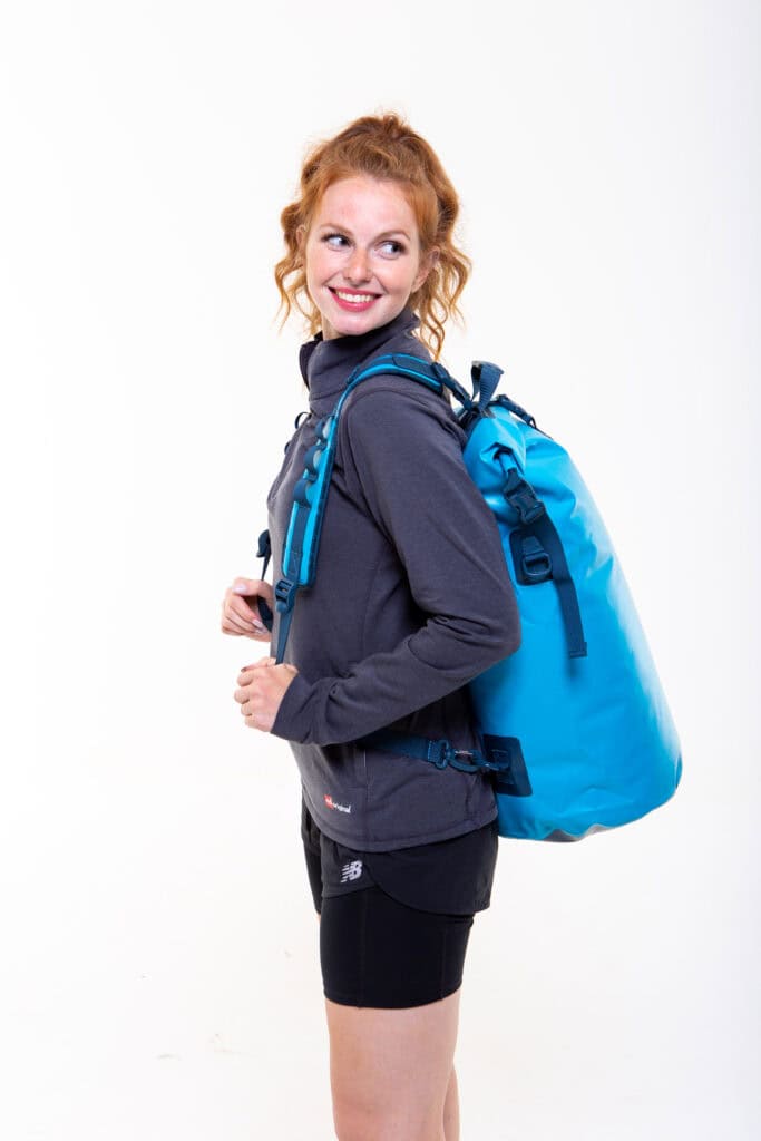 Waterproof Roll Top Dry Bag Backpack - Ride Blue – Image 6