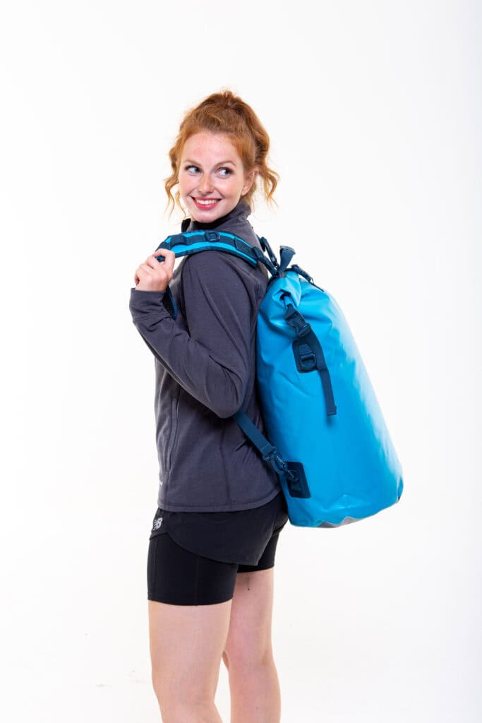 Waterproof Roll Top Dry Bag Backpack - Ride Blue – Image 8