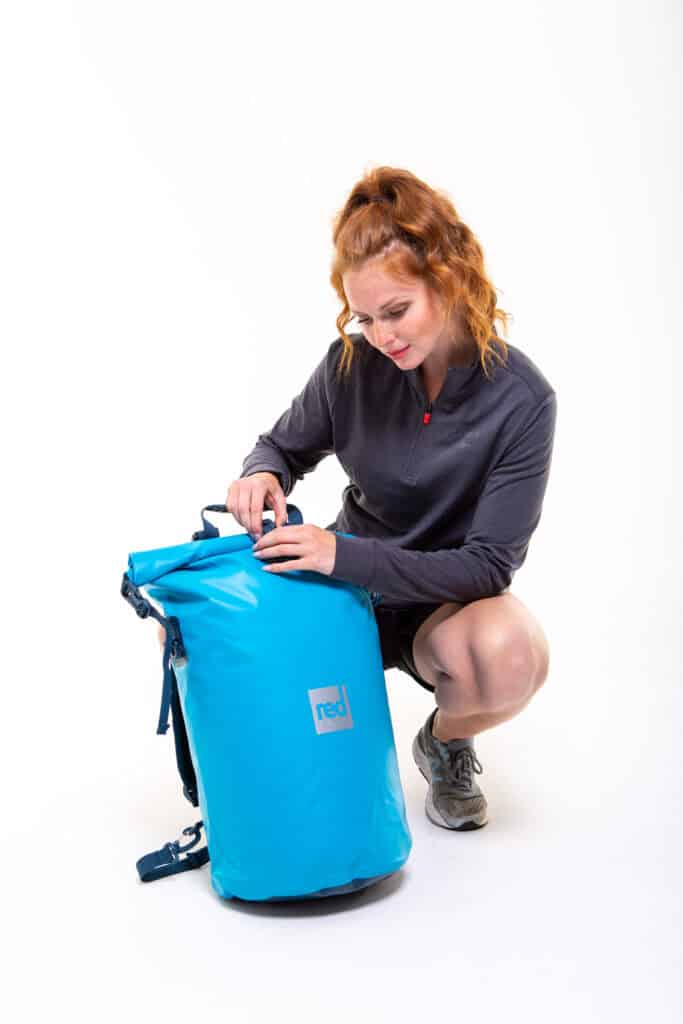 Waterproof Roll Top Dry Bag Backpack - Ride Blue