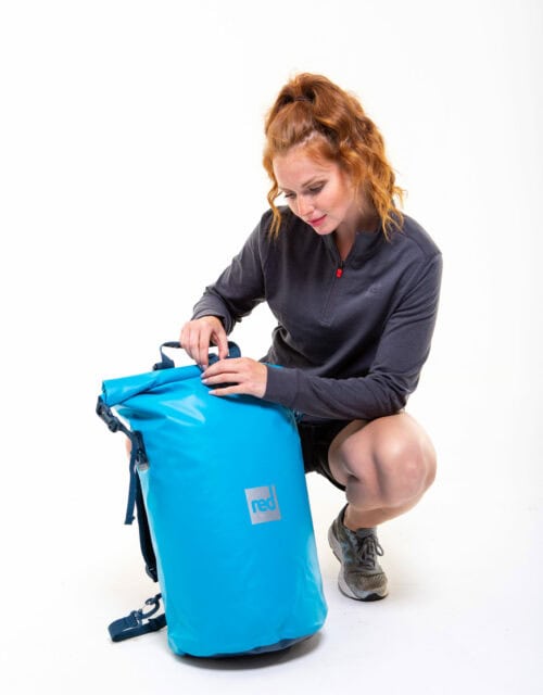 Waterproof Roll Top Dry Bag Backpack - Ride Blue