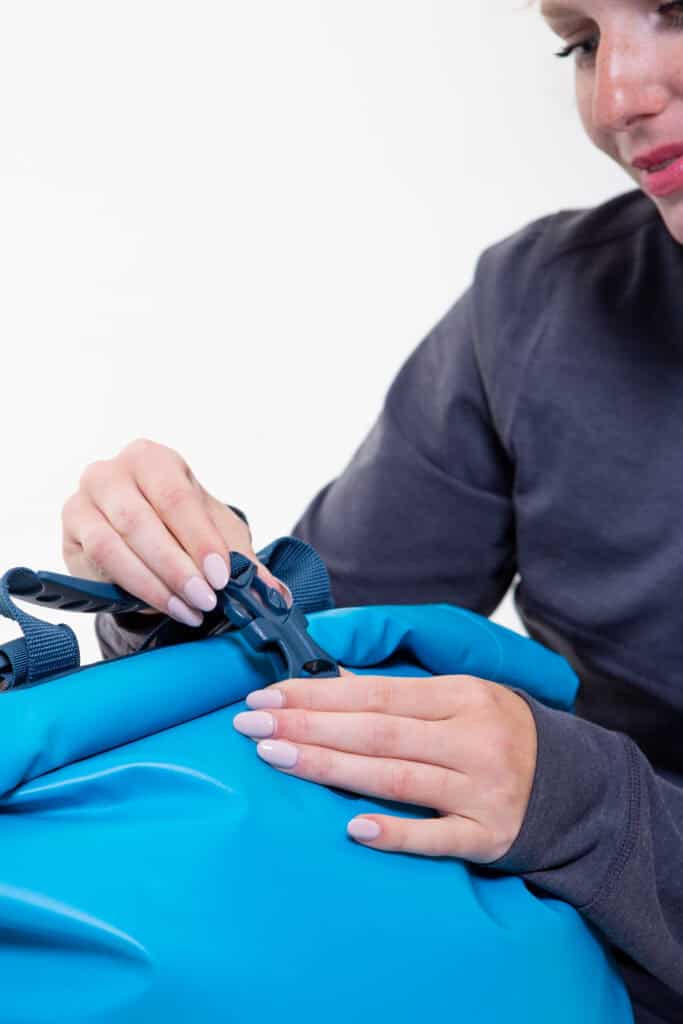 Waterproof Roll Top Dry Bag Backpack - Ride Blue – Image 13