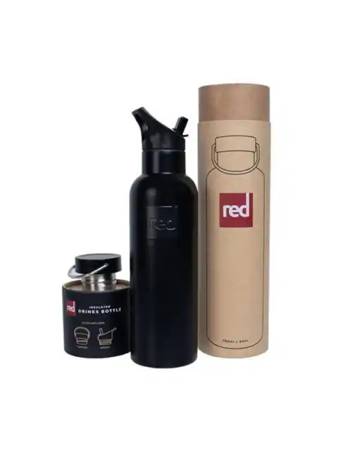 Insulated Black Water Bottle