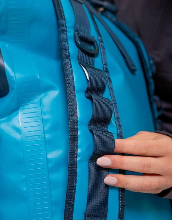 Waterproof Roll Top Dry Bag Backpack - Ride Blue – Image 5