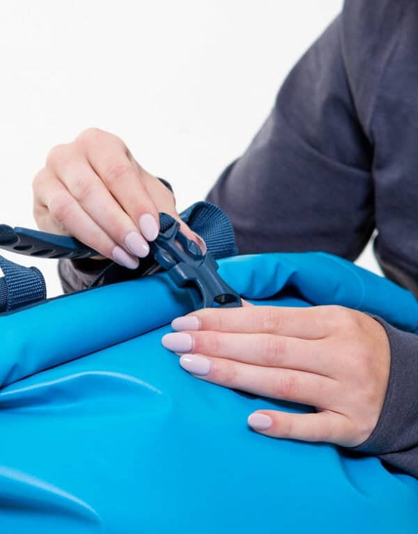 Waterproof Roll Top Dry Bag Backpack - Ride Blue – Image 6