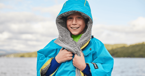 Veste EVO Kids manches courtes hawaïan blue