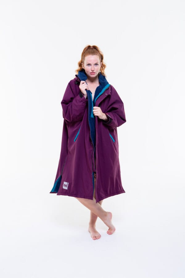 Long Sleeve Pro Change Robe EVO - Mulberry Wine