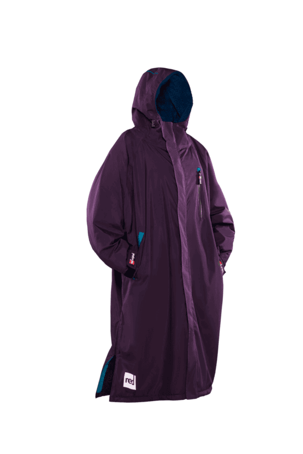 Men's Long Sleeve Pro Change Robe EVO - Mulberry Wine