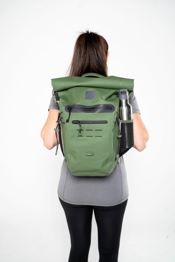 Adventure Waterproof Backpack 30L - Olive Green