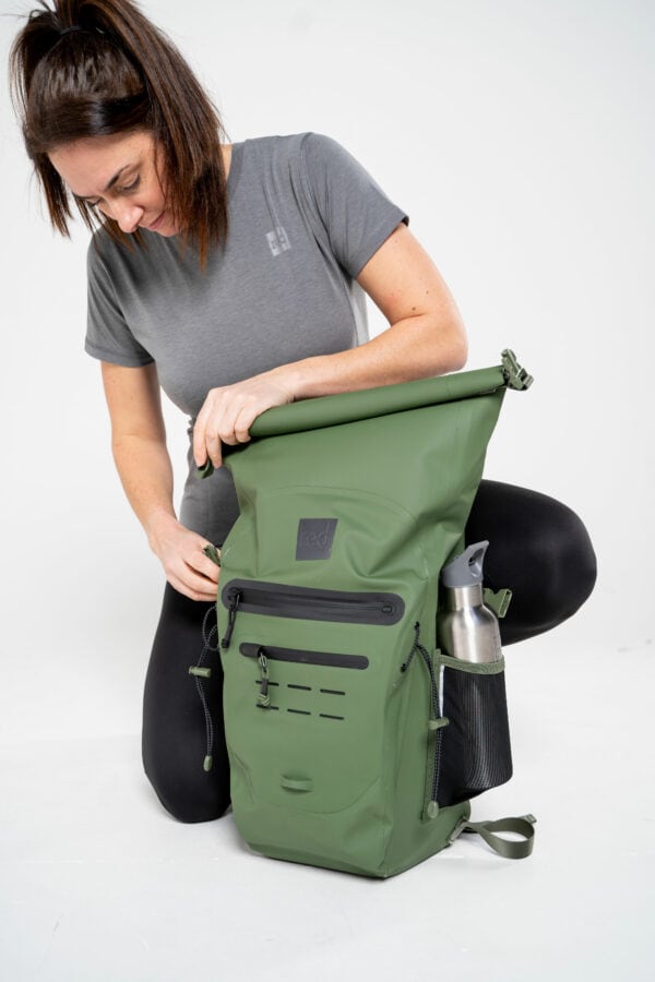 Adventure Waterproof Backpack 30L - Olive Green