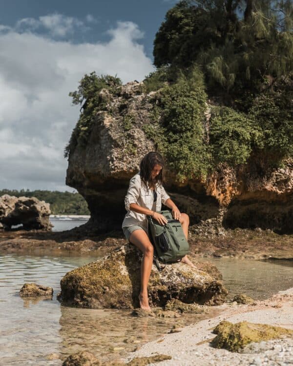 Adventure Waterproof Backpack 30L - Olive Green