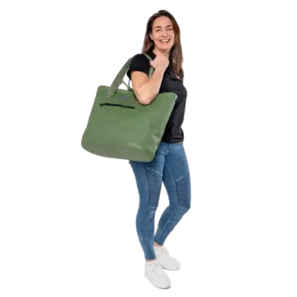 Waterproof totebag 33L Olive Green – Image 3