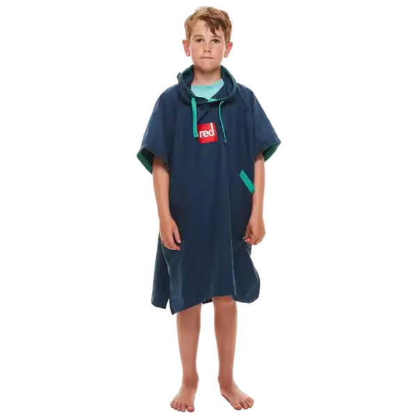 Quick Dry Change Robe Red Original Kids- Navy – Image 3