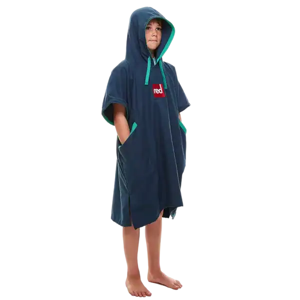Quick Dry Change Robe Red Original Kids- Navy – Image 5
