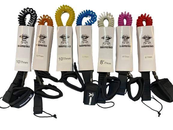 leash coiled surfpistols