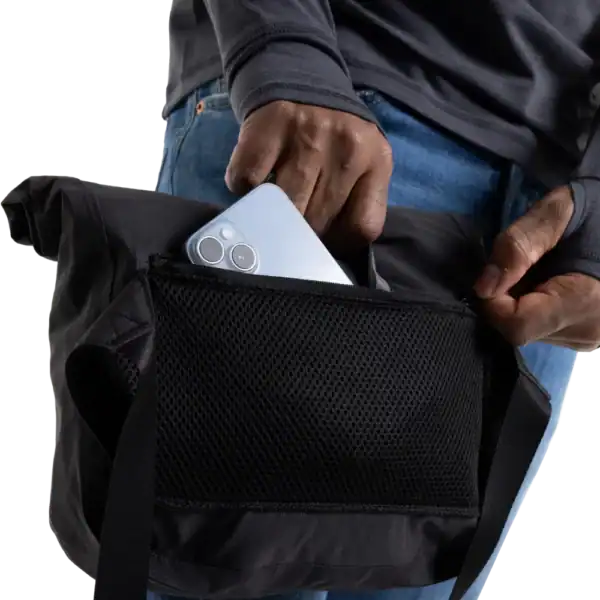 Sac Bandoulière Étanche Léger 7L - Noir