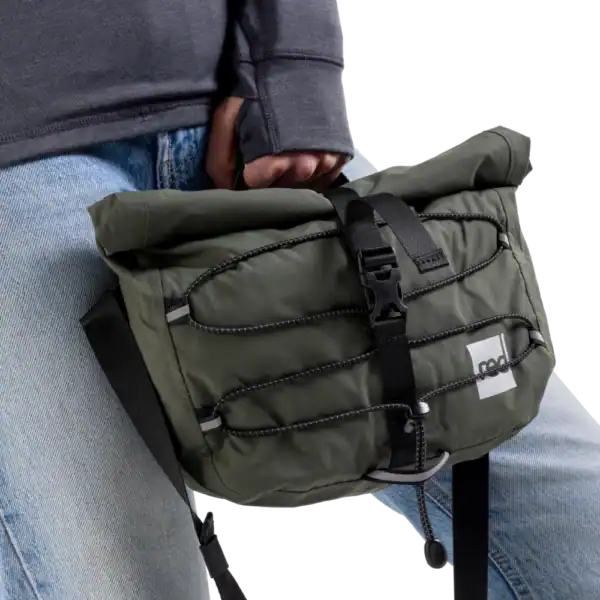 Sac bandoulière étanche léger 7L - Vert Olive – Image 14