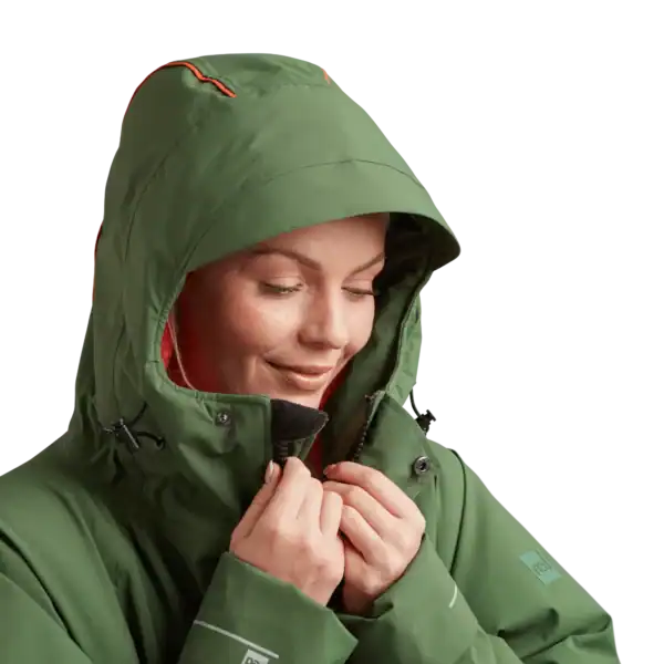 Imperméable opai vert pour la voile et le kayak, protection contre la pluie.
