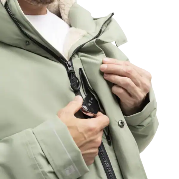 Parka EVO Pro Slimline Homme – Sage Green (Vert Sauge)