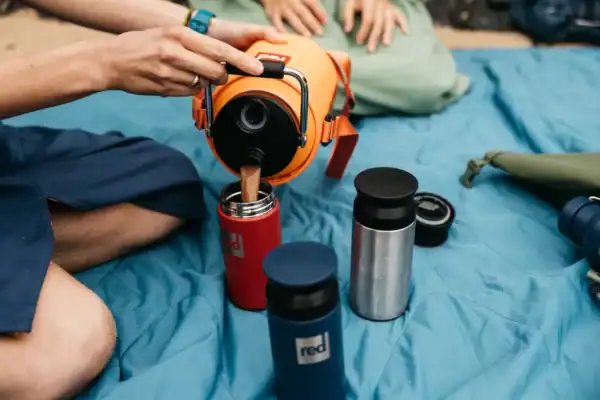 red equipment flask 330ml lifestyle