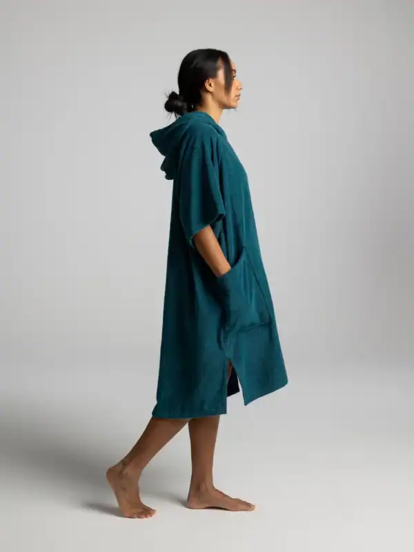 Red Equipment Poncho Towel — Poncho éponge 100% coton Deep Teal