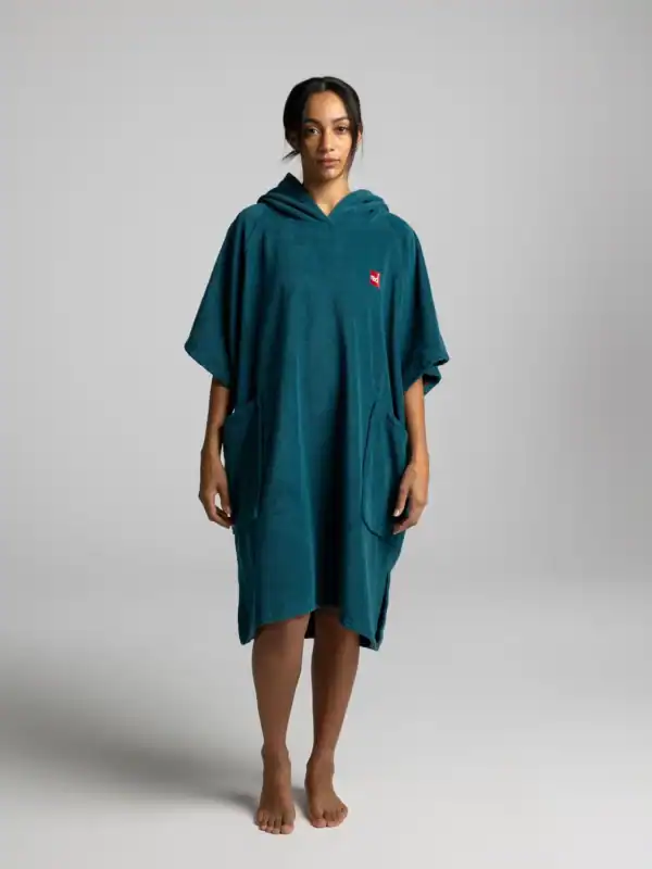 Red Equipment Poncho Towel — Poncho éponge 100% coton Deep Teal
