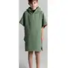 red poncho microfibre enfant sage green 01 face
