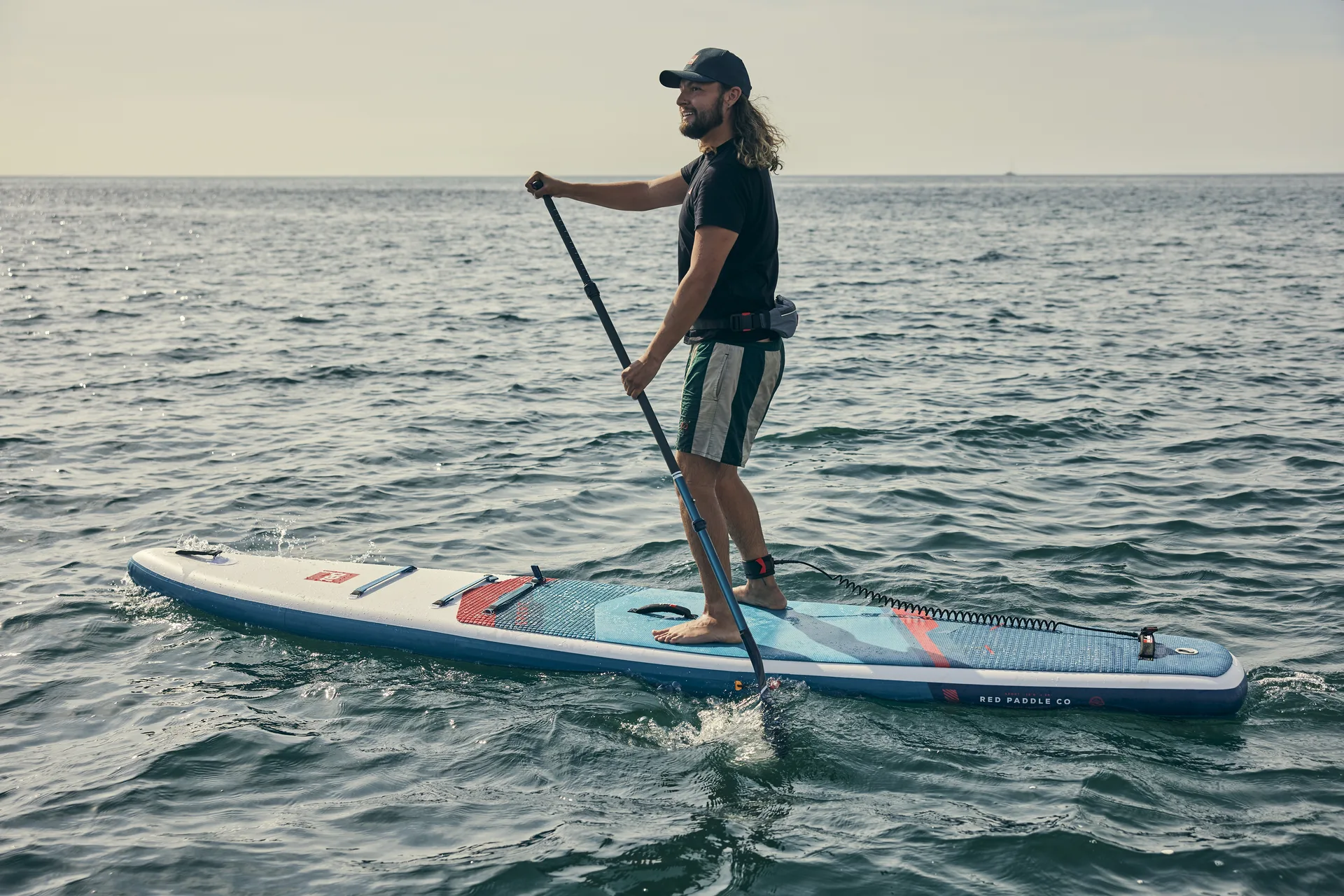 Test Red Paddle 12 pouces 6 Sport Future Series : rider en navigation en mer
