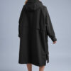 Red Pro Change Robe EVO Stealth Black femme - dos Dos du peignoir Red Pro Change Robe EVO Stealth Black porté par une femme